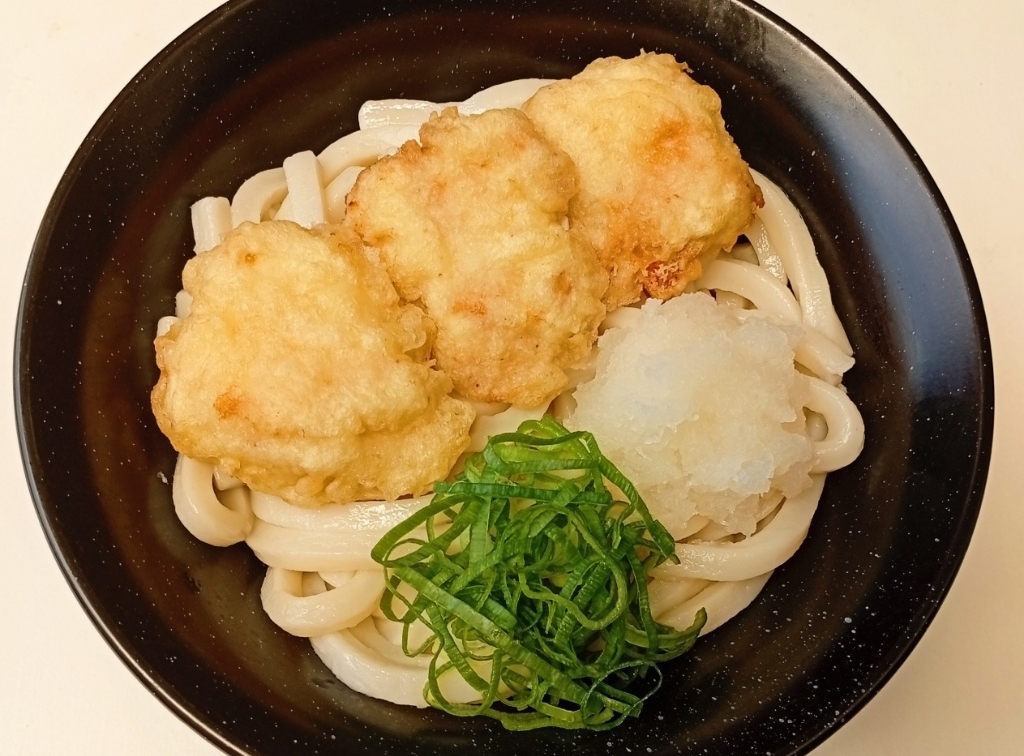 とり天ぶっかけうどん