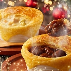 【リニューアル】手作りサクサクポットパイ (ビーフシチュー・チキンクリーム)