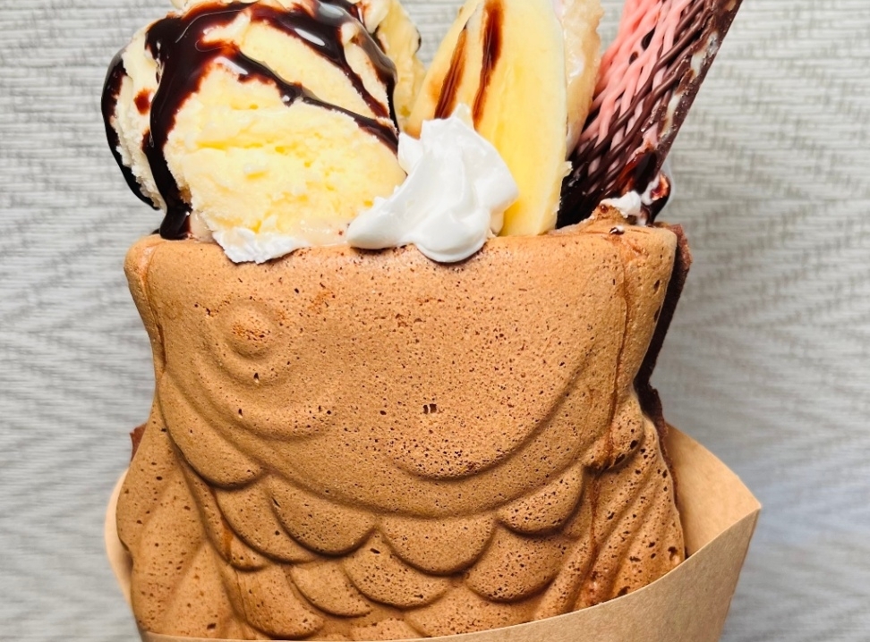 鯛パフェ　バニラチョコバナナホイップ