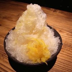 自家製柚子はちみつ かき氷