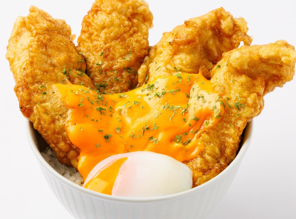 温玉チーズ鳥天丼