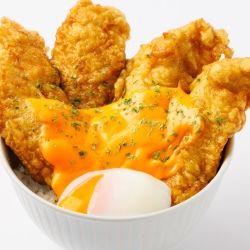 温玉チーズ鳥天丼