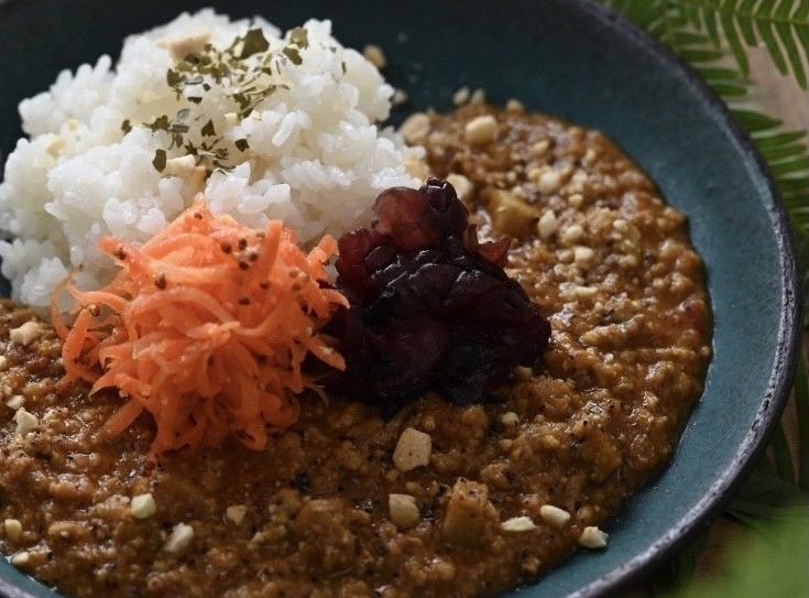 ローズポークと蓮根のキーマカレー