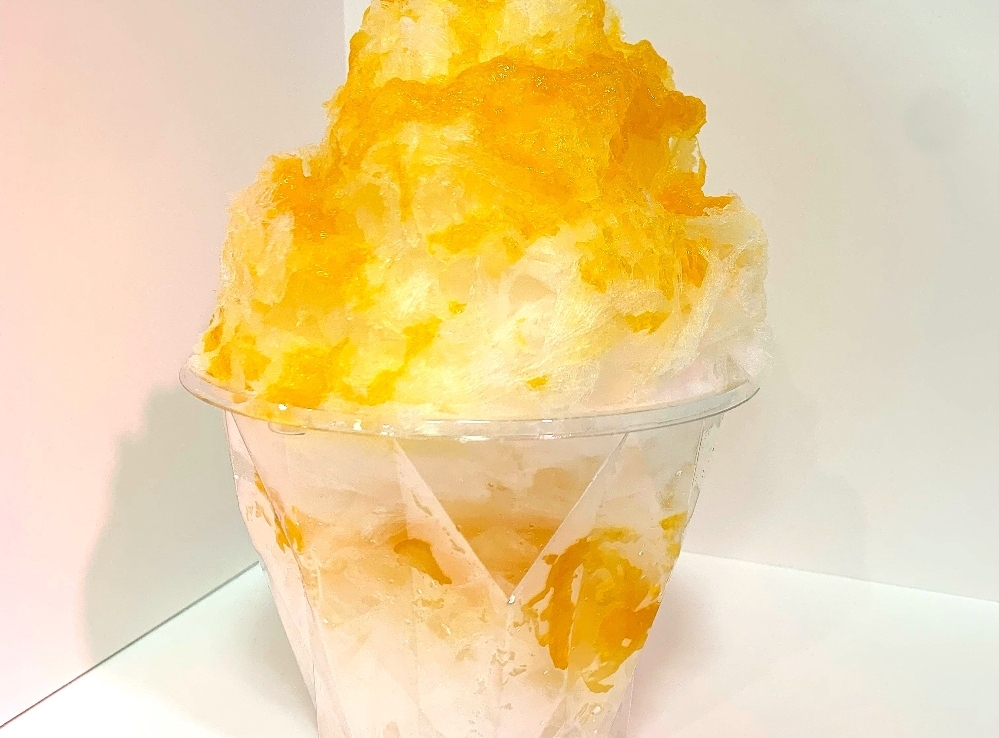 日光天然氷のかき氷　みかん