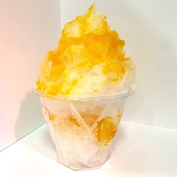 日光天然氷のかき氷　みかん