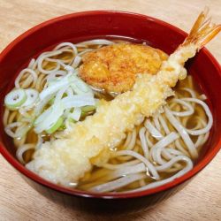 えび天まぐろ揚げそば
