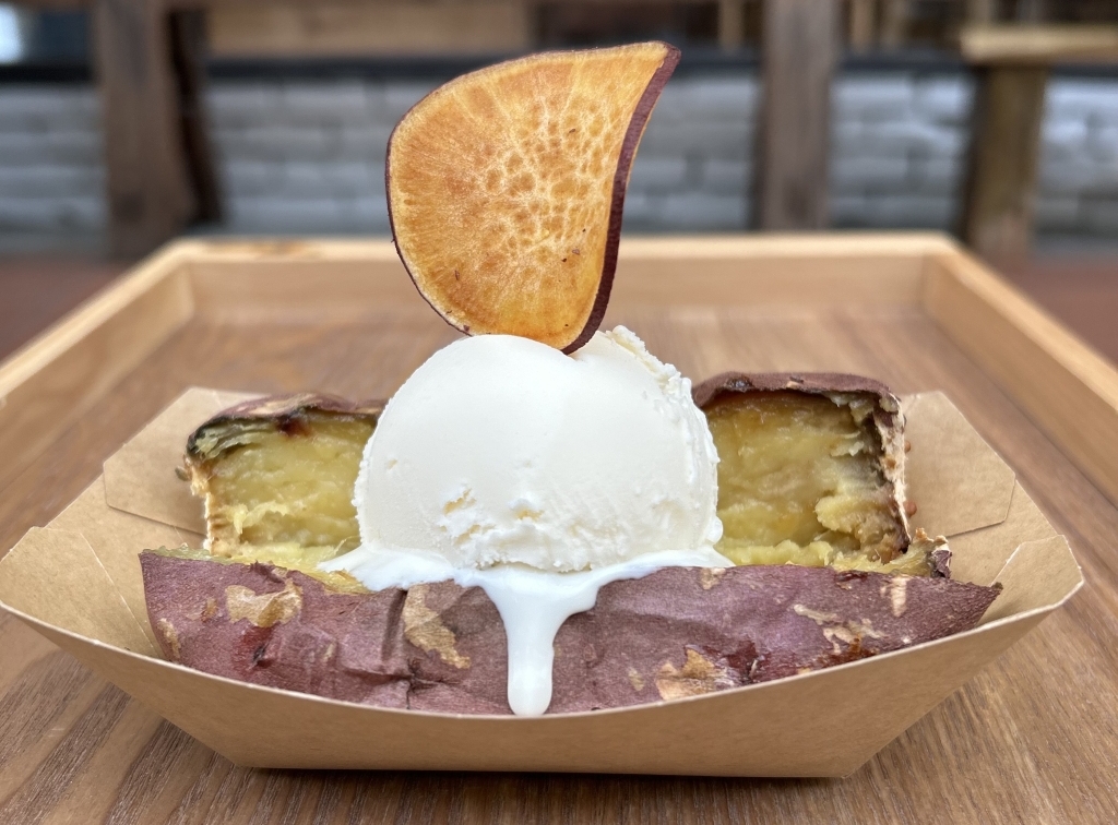 焼き芋クリームチーズアイス