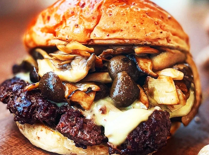 焦がし醤油きのこバーガー
