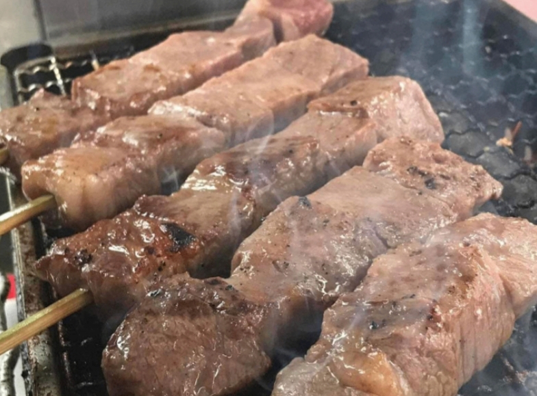 福島牛串焼き