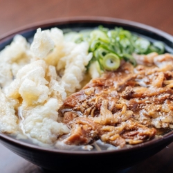 肉ごぼ天うどん