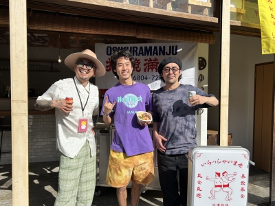 HIMIZ（ヒミツ）の3人が結いのおとのライブ後に選んだのは押競満寿のルーロー飯。
