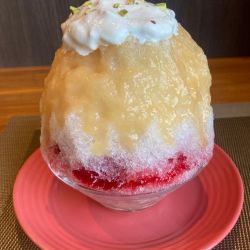（吉野下市町杉本農園）白桃チーズベリーの氷
