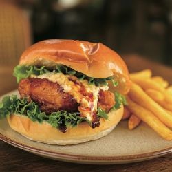 テリヤキチキンバーガー&ふりふりポテトセット