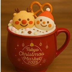 サンタとトナカイのミルクココア