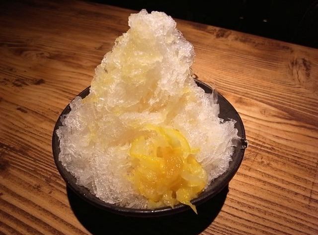 自家製柚子はちみつ かき氷