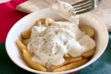 チーズフォンデュとシチューパン