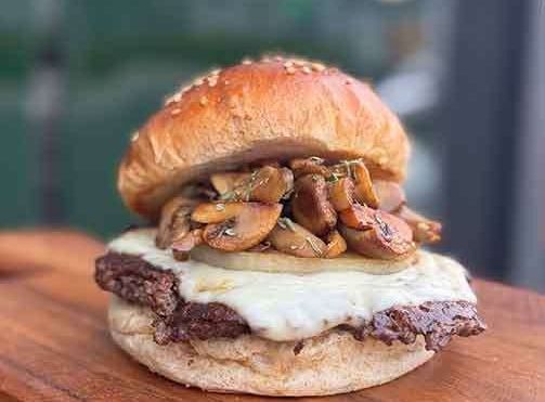 焦がし醤油きのこバーガー