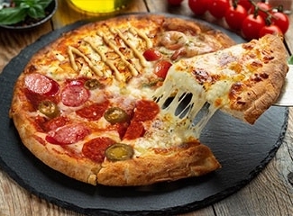 超よくばりクォーター (クワトロ、てりマヨ、ディアボロ、えびトマト)