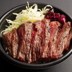 ビフテキ丼濃厚コク旨醤油