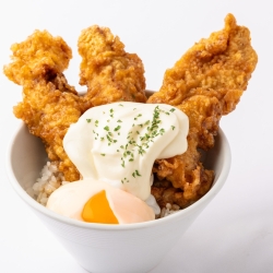 温玉チーズ鳥天丼